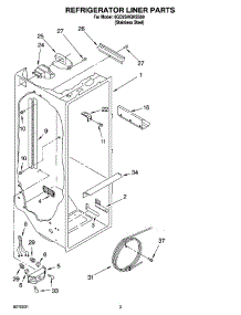 02 - Refrigerator Liner Parts parts for Whirlpool Refrigerator 6GD2SHGXSS00 from AppliancePartsPros.com