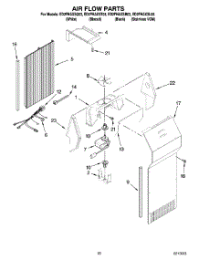 12 - Air Flow Parts, Optional Parts (Not Included) parts for Whirlpool Refrigerator ED2FHAXSQ03 from AppliancePartsPros.com