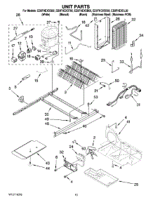 09 - Unit Parts parts for Whirlpool Refrigerator ED2FHEXSS02 from AppliancePartsPros.com