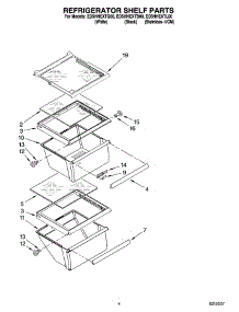 03 - Refrigerator Shelf Parts parts for Whirlpool Refrigerator ED5HHEXTL00 from AppliancePartsPros.com
