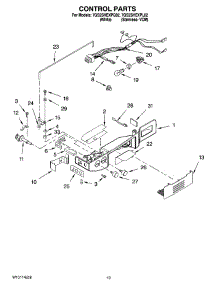 11 - Control Parts parts for Whirlpool Refrigerator 7GS2SHEXPL02 from AppliancePartsPros.com