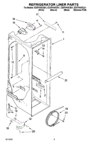 02 - Refrigerator Liner Parts parts for Whirlpool Refrigerator ED2FHAXSL01 from AppliancePartsPros.com