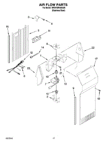 10 - Air Flow Parts parts for Whirlpool Refrigerator BRS70DRANA00 from AppliancePartsPros.com