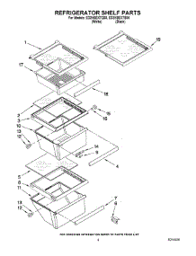 03 - Refrigerator Shelf Parts parts for Whirlpool Refrigerator ED2HBEXTQ00 from AppliancePartsPros.com