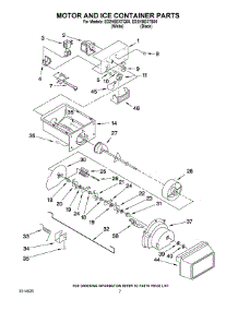 05 - Motor And Ice Container Parts parts for Whirlpool Refrigerator ED2HBEXTQ00 from AppliancePartsPros.com