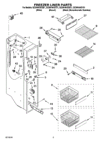 04 - Freezer Liner Parts parts for Whirlpool Refrigerator GC5NHAXST01 from AppliancePartsPros.com