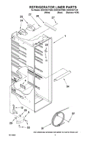 02 - Refrigerator Liner Parts parts for Whirlpool Refrigerator ED2HHEXTL00 from AppliancePartsPros.com