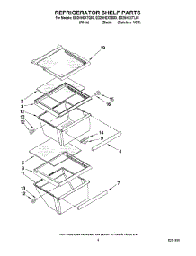 03 - Refrigerator Shelf Parts parts for Whirlpool Refrigerator ED2HHEXTL00 from AppliancePartsPros.com
