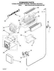 10 - Icemaker Parts parts for Whirlpool Refrigerator ES2FHAXSA01 from AppliancePartsPros.com