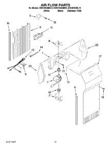 10 - Air Flow Parts parts for Whirlpool Refrigerator ED5VHGXML15 from AppliancePartsPros.com