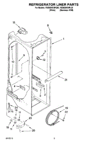02 - Refrigerator Liner Parts parts for Whirlpool Refrigerator 7GS6SHEXPQ02 from AppliancePartsPros.com