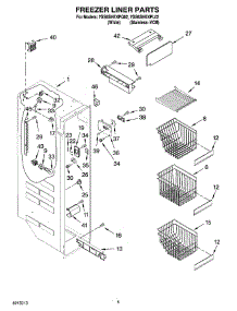 04 - Freezer Liner Parts parts for Whirlpool Refrigerator 7GS6SHEXPQ02 from AppliancePartsPros.com