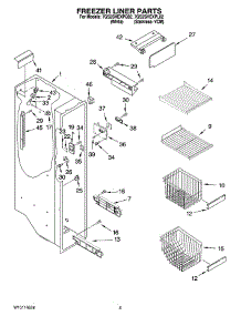 04 - Freezer Liner Parts parts for Whirlpool Refrigerator 7GS2SHEXPQ02 from AppliancePartsPros.com