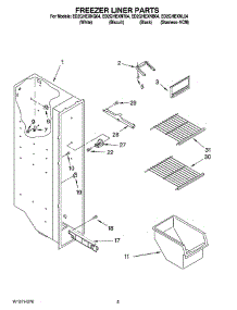 04 - Freezer Liner Parts parts for Whirlpool Refrigerator ED2GHEXNL04 from AppliancePartsPros.com