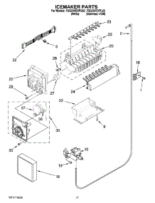 10 - Icemaker Parts parts for Whirlpool Refrigerator 7GS2SHEXPQ02 from AppliancePartsPros.com