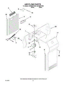10 - Air Flow Parts parts for Whirlpool Refrigerator ED2HBEXTB00 from AppliancePartsPros.com