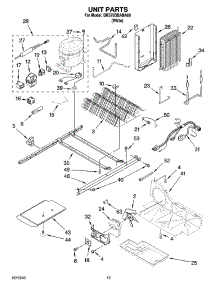 09 - Unit Parts parts for Whirlpool Refrigerator BRS70DBANA00 from AppliancePartsPros.com