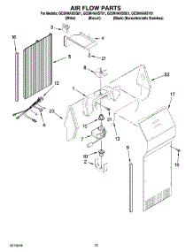 09 - Air Flow Parts parts for Whirlpool Refrigerator GC5NHAXSB01 from AppliancePartsPros.com