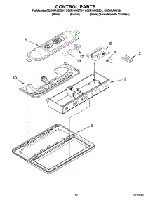 10 - Control Parts parts for Whirlpool Refrigerator GC5NHAXSB01 from AppliancePartsPros.com