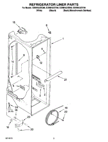 02 - Refrigerator Liner Parts parts for Whirlpool Refrigerator GD5NHAXSY00 from AppliancePartsPros.com