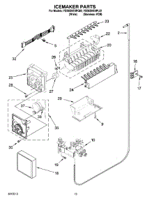 12 - Icemaker Parts, Optional Parts (Not Included) parts for Whirlpool Refrigerator 7GS6SHEXPL02 from AppliancePartsPros.com