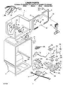 03 - Liner Parts parts for Whirlpool Refrigerator ET1LFKXKT07 from AppliancePartsPros.com
