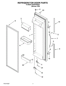 05 - Refrigerator Door Parts parts for Whirlpool Refrigerator 6ED2FHKXRL04 from AppliancePartsPros.com