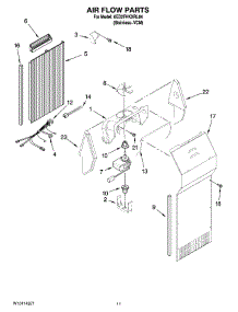 07 - Air Flow Parts parts for Whirlpool Refrigerator 6ED2FHKXRL04 from AppliancePartsPros.com