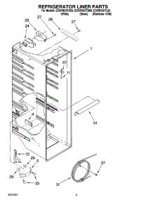 02 - Refrigerator Liner Parts parts for Whirlpool Refrigerator ED5HHEXTQ00 from AppliancePartsPros.com