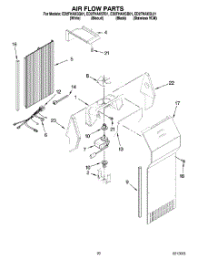 12 - Air Flow Parts, Optional Parts (Not Included) parts for Whirlpool Refrigerator ED2FHAXSQ01 from AppliancePartsPros.com