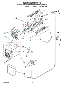12 - Icemaker Parts, Optional Parts (Not Included) parts for Whirlpool Refrigerator ED5VHGXMB15 from AppliancePartsPros.com