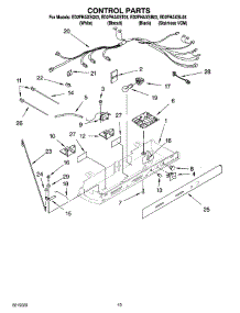 11 - Control Parts parts for Whirlpool Refrigerator ED2FHAXSB03 from AppliancePartsPros.com