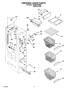04 - Freezer Liner Parts parts for Whirlpool Refrigerator 7GS6SHEXMS02 from AppliancePartsPros.com