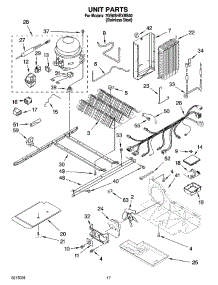 11 - Unit Parts parts for Whirlpool Refrigerator 7GS6SHEXMS02 from AppliancePartsPros.com
