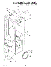 02 - Refrigerator Liner Parts parts for Whirlpool Refrigerator ED5VHGXMQ15 from AppliancePartsPros.com