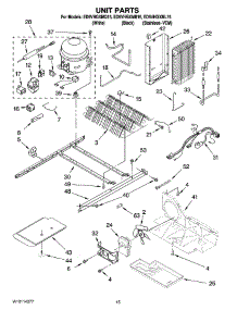 09 - Unit Parts parts for Whirlpool Refrigerator ED5VHGXMQ15 from AppliancePartsPros.com