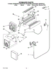 12 - Icemaker Parts, Optional Parts (Not Included) parts for Whirlpool Refrigerator ED2FHEXST02 from AppliancePartsPros.com