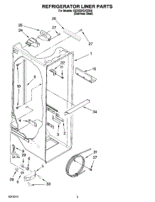 02 - Refrigerator Liner Parts parts for Whirlpool Refrigerator 6GD5SHGXSS00 from AppliancePartsPros.com