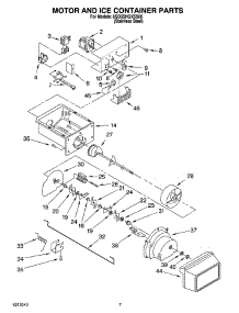 05 - Motor And Ice Container Parts parts for Whirlpool Refrigerator 6GD5SHGXSS00 from AppliancePartsPros.com