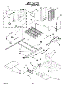 09 - Unit Parts parts for Whirlpool Refrigerator 6GD5SHGXSS00 from AppliancePartsPros.com