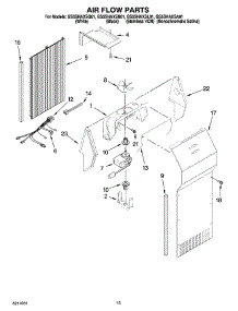 09 - Air Flow Parts parts for Whirlpool Refrigerator GS5SHAXSB01 from AppliancePartsPros.com