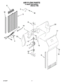 07 - Air Flow Parts parts for Whirlpool Refrigerator 5ED2FHKXRL03 from AppliancePartsPros.com