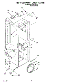 02 - Refrigerator Liner Parts parts for Whirlpool Refrigerator ED2GHEXNL03 from AppliancePartsPros.com