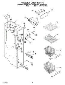 04 - Freezer Liner Parts parts for Whirlpool Refrigerator GS2SHAXSS01 from AppliancePartsPros.com
