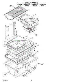 05 - Shelf Parts, Optional Parts (Not Included) parts for Whirlpool Refrigerator ET1MHKXMQ05 from AppliancePartsPros.com