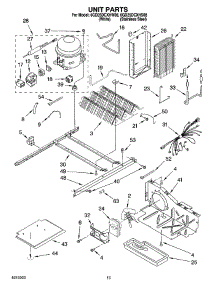 09 - Unit Parts parts for Whirlpool Refrigerator 6GD25DCXHS08 from AppliancePartsPros.com