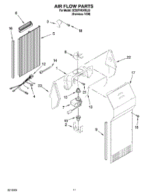 07 - Air Flow Parts parts for Whirlpool Refrigerator 6ED2FHKXRL03 from AppliancePartsPros.com