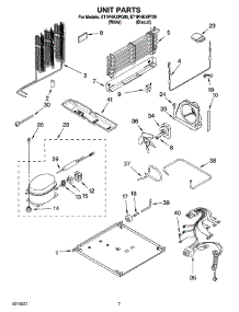 04 - Unit Parts parts for Whirlpool Refrigerator ET1PHKXPQ05 from AppliancePartsPros.com