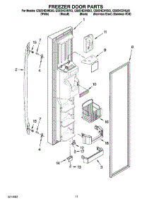 07 - Freezer Door Parts parts for Whirlpool Refrigerator GS6SHEXNL03 from AppliancePartsPros.com