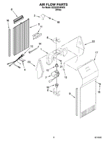 05 - Air Flow Parts parts for Whirlpool Refrigerator 6GD22DCXHW06 from AppliancePartsPros.com